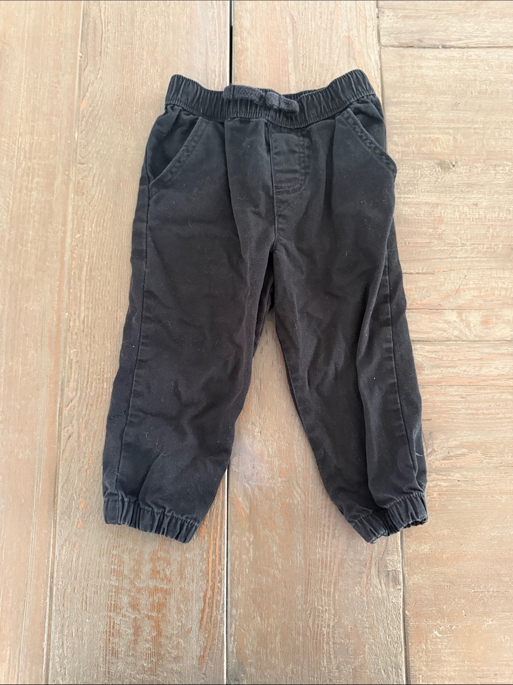 Garanimals Black Elastic Cuffed Jogger Pants